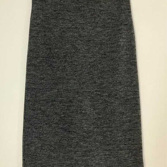 LOFT charcoal grey pencil skirt with slit - Picture 6 of 8